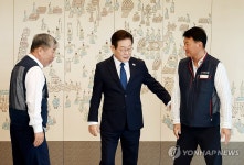 양대노총 위원장 만난 이재명 대통령