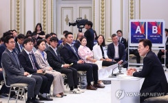 취임 100일 기자회견, 발언하는 이재명 대통령
