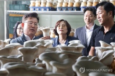 설원 버섯 재배 현장 방문한 이승돈 농촌진흥청장