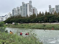의정부 중랑천 실종 중학생 이틀째 수색…349명 동원(종합)