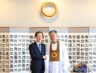 이석연 위원장, 나상호 원불교 교정원장 예방