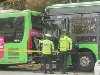 양천구 신정동서 버스 등 7대 연쇄추돌…14명 다쳐