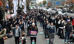 국민건강보험고객센터지부 총파업 결의대회