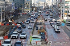 광주 백운광장 주변 도로 혼잡