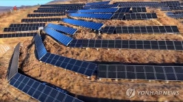 북한 삼광축산농장 내 태양열발전소 전경