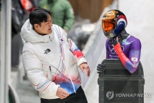 혼성단체전 경기 마친 홍수정