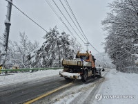 눈 쌓인 향로봉