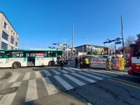 평택시내 사거리서 시내버스·구급차 부딪쳐 5명 부상