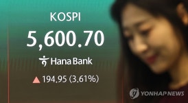 코스피, 상승 출발해 5,600선 회복