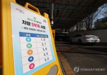 차량 5부제 실시되는 공영주차장