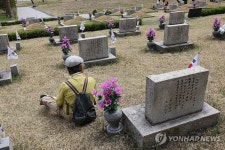 올해도 찾은 친구의 묘