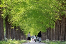 녹음 우거진 길…강릉 경포저류지