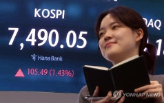 '7천피' 코스피, 또 사상 최고치 행진…7,490 마감