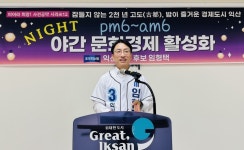 임형택 익산시장 후보 미륵사지·백제왕궁 야간 관광벨트 조성