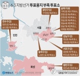 [그래픽] 6·3 지방선거 투표용지 부족 투표소