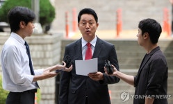 결심공판 출석하는 오세훈 서울시장