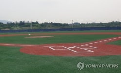 청주시, 내수생활체육공원 서쪽야구장 인조잔디로 교체