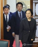 고위당정협의회장 입장하는 한성숙 국무총리