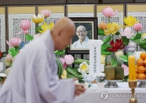 명진스님 빈소 마련된 봉은사 선불당