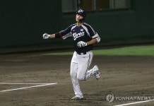 한국 조형우, 홍콩 상대 만루홈런