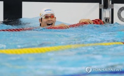 전국체전 자유형 50m 우승한 김영범
