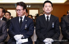 고 최형우 전 장관 영결식 참석한 김민석-장동혁 대표