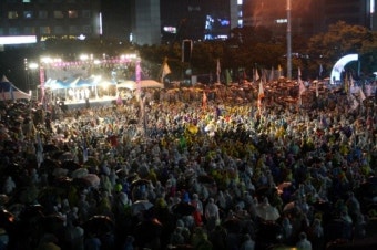 희망버스 참가자들, 경찰 곤봉에 머리 터지고 손 골절되고…