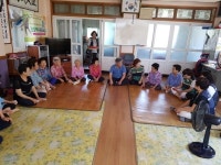 거제시 주부민방위 기동대,  무더위쉼터 방문 봉사활동 펼쳐