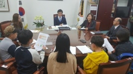 남원 교룡초 학생들 시정건의 눈길