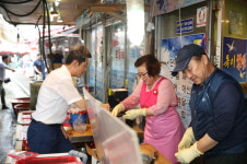 이강덕 포항시장, 지진피해 흥해 폭염현장 방문