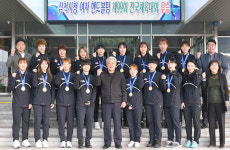 삼척시청 핸드볼팀, 우승 기념 신고식