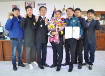 고창경찰서 승진임용식...교통조사계 전평기 경감 승진