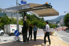 영월군, 폭염 대비 생활밀착형 태양광 그늘막 설치