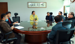 류태호 태백시장, 코로나19 극복 법인택시 대표 면담