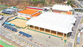 경북 문경국제소프트테니스장, 지붕설치로 최적의 경기장으로 거듭나