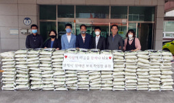 삼척시장애인보호작업장, 관내 장애인에게 쌀 후원