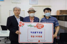 전북도 퇴직자, 저소득층 이웃돕기 성금전달