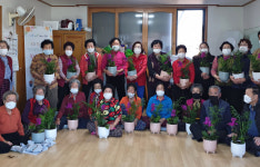 장흥 안양면, 꽃과 함께 하는 원예치료 실시