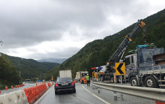 정선 고한읍 두문동 38번 국도 개선공사 년말 완공