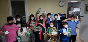 춘천시, 백신 마스크 6만8000매 지역아동센터 배부
