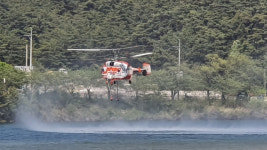 영양군 수비면 신암리에서 원인을 알 수 없는 산불 발생