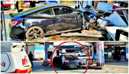 전주서 출근길 달리던 승용차, LPG충전소 돌진...20대 운전자 경상