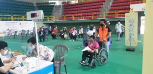 해남소방서, 백신 예방접종센터 의용소방대 지원