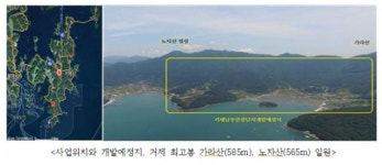 관광단지 추진 거제 노자산 ‘생태자연도’ 철저한 조사 촉구