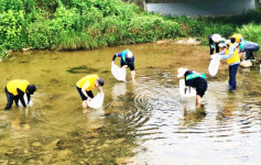 삼방사 신도들 완주 신흥계곡 교감에 풍덩...자연·주민과 물아일체