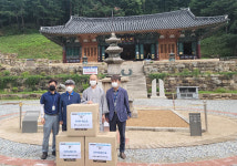 동해시시설관리공단, 두타산 삼화사에 마스크 전달