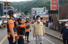 이강덕 포항시장, 죽장면 태풍 ‘오마이스’ 피해 현장 찾아 복구에 총력