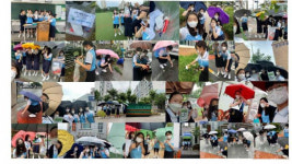 군산 중앙여고, 군산고, 대야 한들고와 군산 연합 ‘마스크 줍깅’ 걷기대회