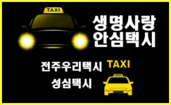 전주엔 생명사랑 안심택시가 쌩쌩...택시 150대 지정