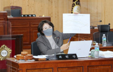 강진군 의회, 김보미 의원 행정 사무감사서  집행부 소극적 행정 지적